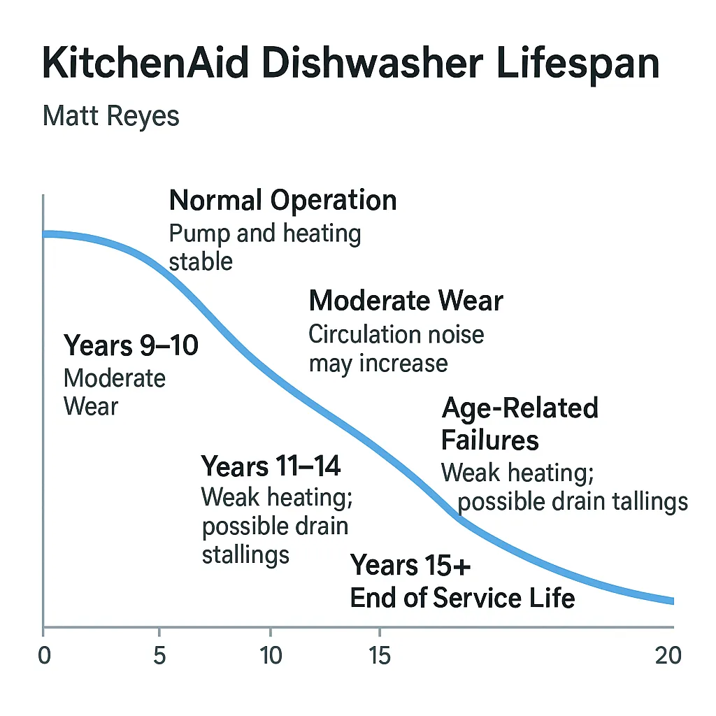 KitchenAid Dishwasher Lifespan: How Long They Last and When to Repair 2 KitchenAid Dishwasher lifespan