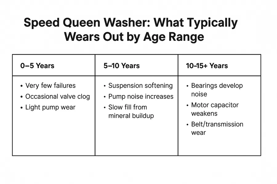 speed queen washing machine lifespan