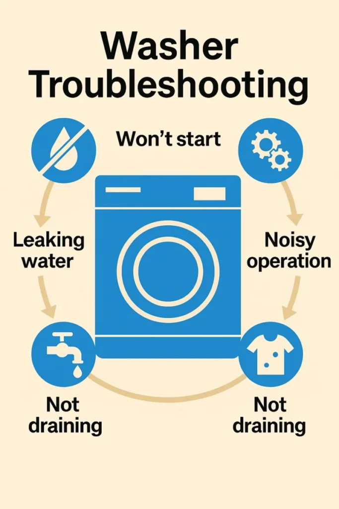 whirlpool washer troubleshooting